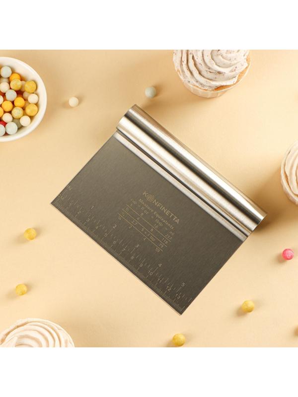 Шпатель кондитерский с размерной линейкой, 15×12 см