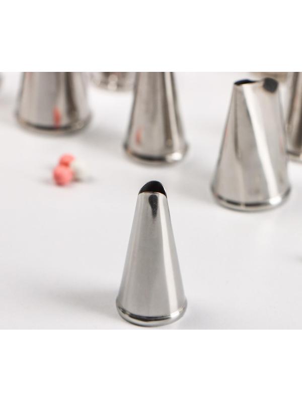 Набор насадок кондитерских, d=2 см, 24 шт, в кейсе, насадки в ассортименте