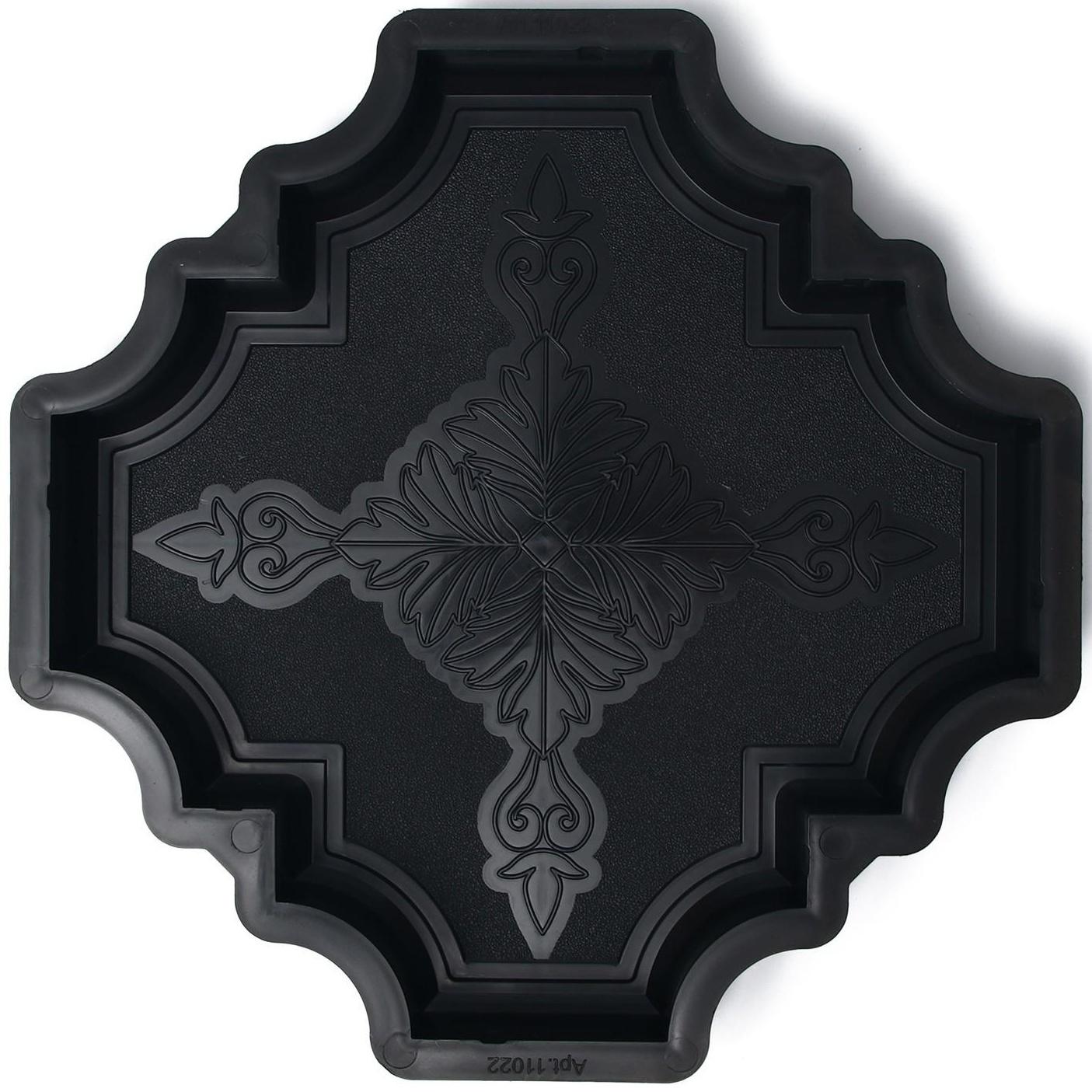 Форма для тротуарной плитки «Клевер краковский большой», 29 × 29 × 4 см, шагрень, 1 шт.