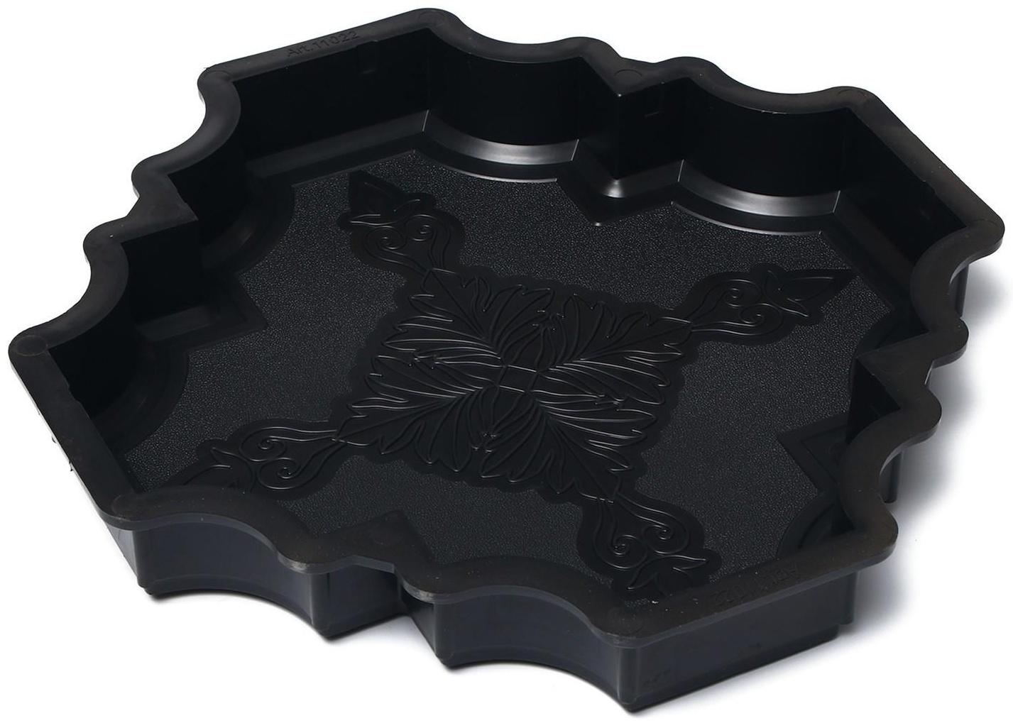 Форма для тротуарной плитки «Клевер краковский большой», 29 × 29 × 4 см, шагрень, 1 шт.