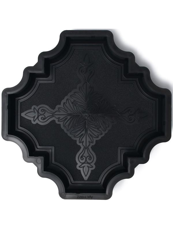 Форма для тротуарной плитки «Клевер краковский большой», 29 × 29 × 4 см, шагрень, 1 шт.