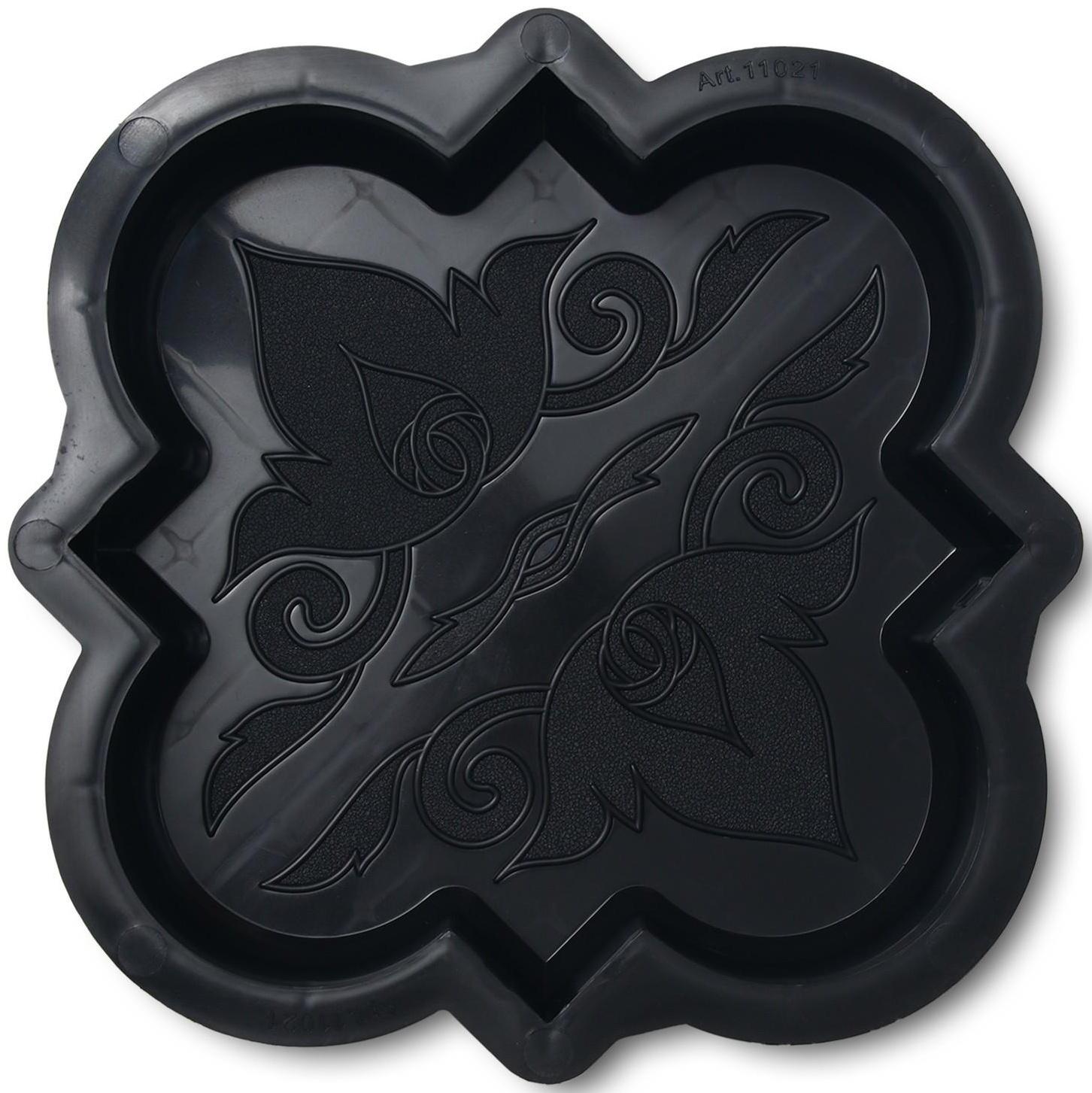 Форма для тротуарной плитки «Клевер краковский малый», 21,5 × 21,5 × 4 см, гладкий, 1 шт.