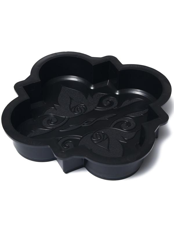 Форма для тротуарной плитки «Клевер краковский малый», 21,5 × 21,5 × 4 см, гладкий, 1 шт.