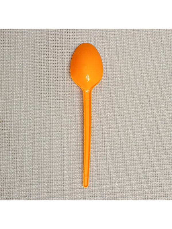 Набор одноразовых столовых ложек, 16,5 см, 12 шт, цвет жёлтый