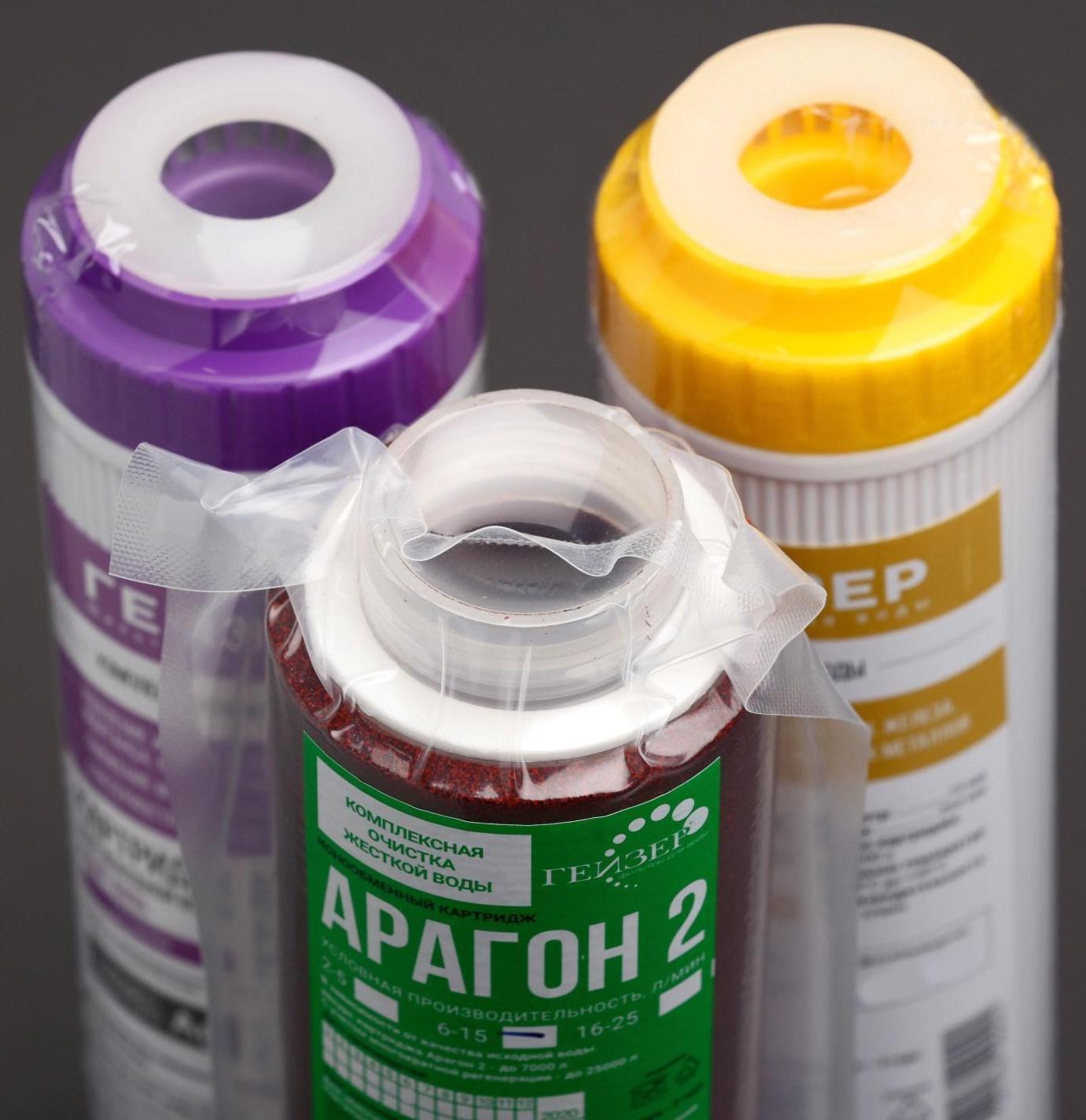 Комплект сменных картриджей для комплексной очистки воды К-4, к стационарному фильтру