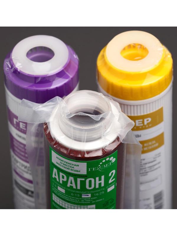 Комплект сменных картриджей для комплексной очистки воды К-4, к стационарному фильтру