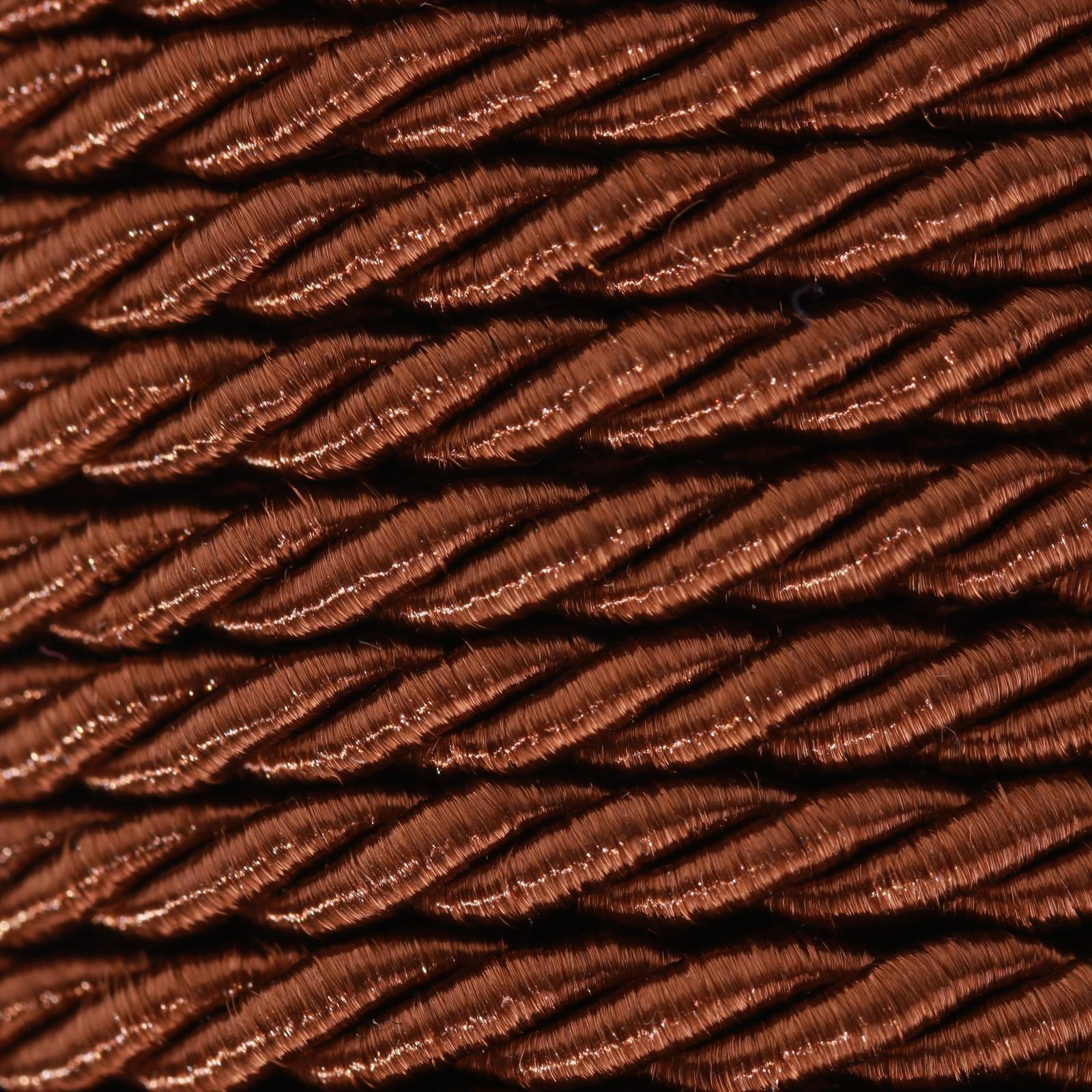 Шнур витой, d = 3 мм, 25 ± 1 м, цвет коричневый