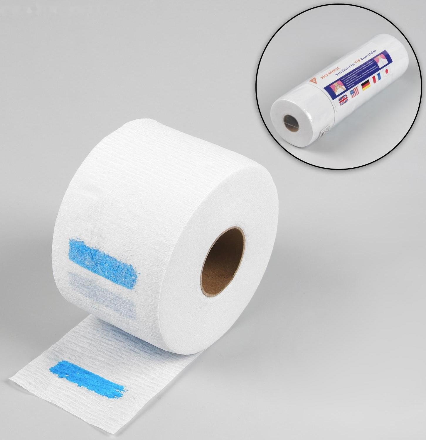 Воротнички бумажные с липучкой, 85 шт в рулоне