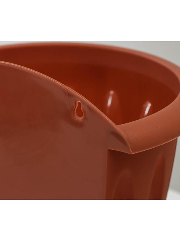 Кашпо настенное «Фелиция», 3,4 л, цвет терракотовый