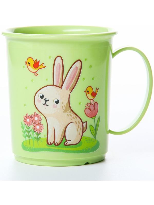 Кружка детская с декором 180 мл, детская, пластиковая, цвет МИКС