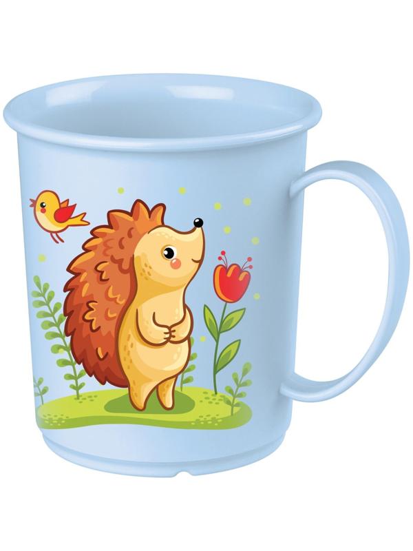 Кружка детская с декором 180 мл, детская, пластиковая, цвет МИКС