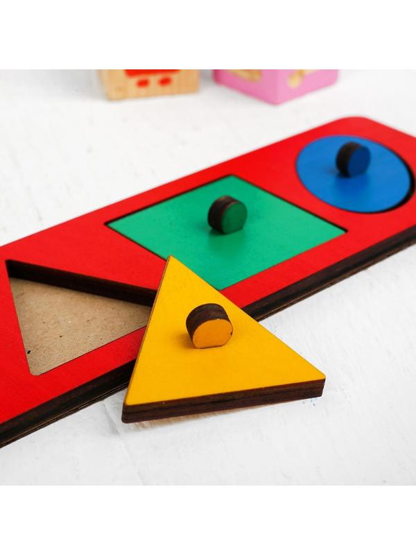 Рамки-вкладыши М. Монтессори «Геометрические фигуры» МИКС