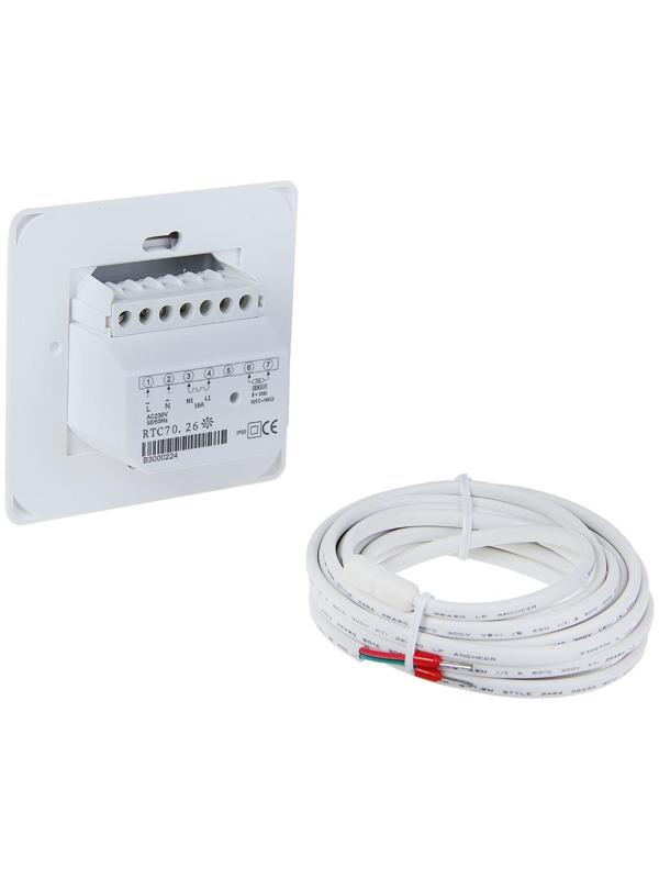 Терморегулятор Eastec RTC 70.26, механический, 16 А, 3500 Вт, 1 датчик