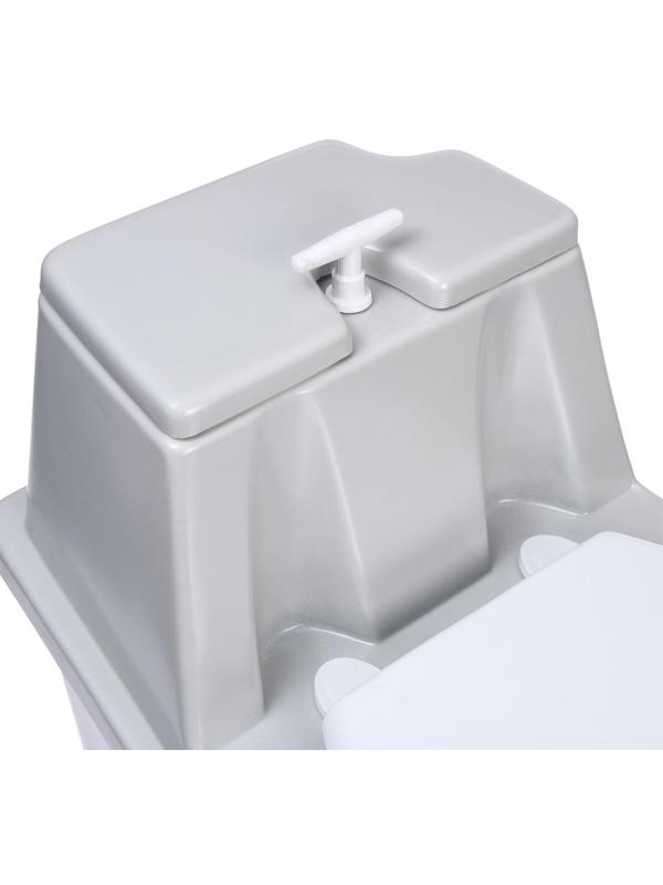 Биотуалет торфяной, 60 л, без ведра, с торфом, вентиляцией и дренажом, «Компакт М»