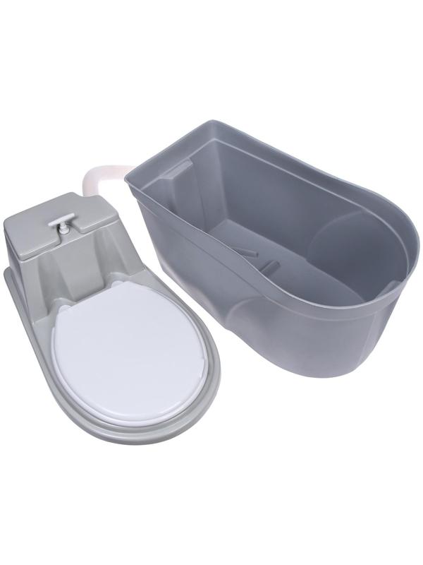 Биотуалет торфяной, 60 л, без ведра, с торфом, вентиляцией и дренажом, «Компакт М»