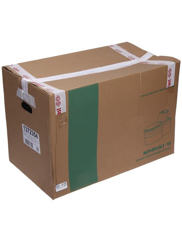 Биотуалет торфяной, 60 л, без ведра, с торфом, вентиляцией и дренажом, «Компакт М»