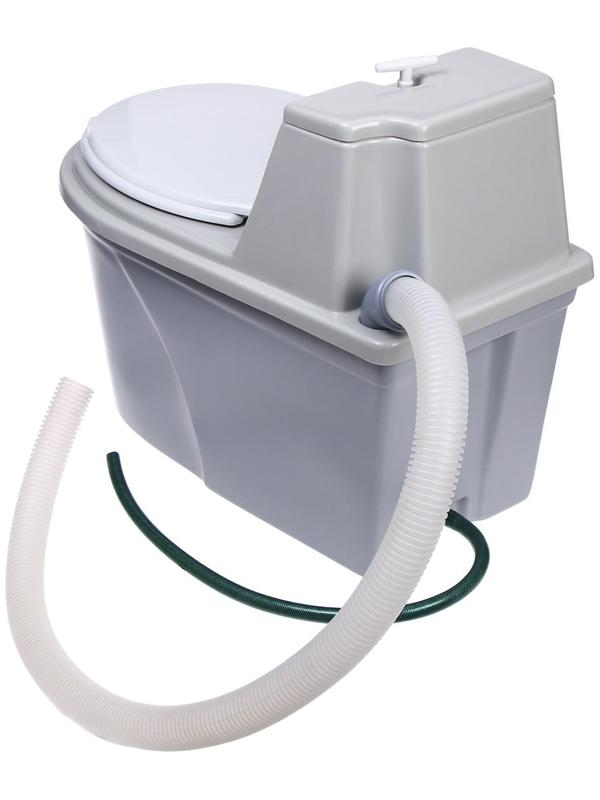 Биотуалет торфяной, 60 л, без ведра, с торфом, вентиляцией и дренажом, «Компакт М»