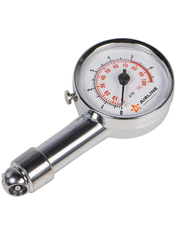 Манометр механический Airline, стрелочный, металлический, до 7 атм