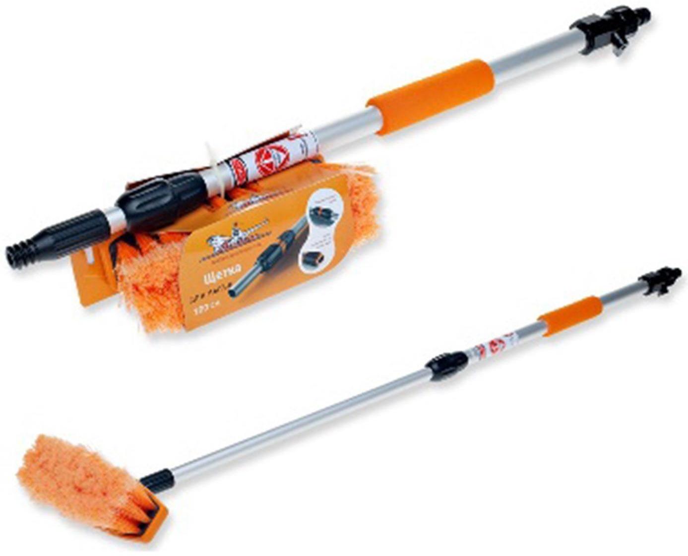 Щетка-швабра Airline с насадкой для шланга, щеткой 20 см, телескоп до 100 см AB-H-04