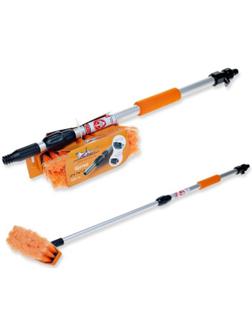 Щетка-швабра Airline с насадкой для шланга, щеткой 20 см, телескоп до 100 см AB-H-04