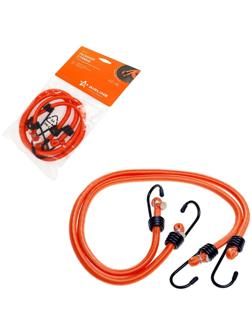 Резинка для крепления багажа Airline, 80 см, d8 мм, металлические крючки, набор 2 шт