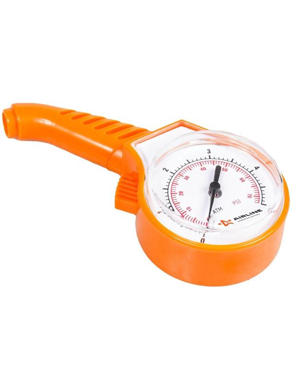 Манометр механический Airline, стрелочный, пластиковый, до 5 атм