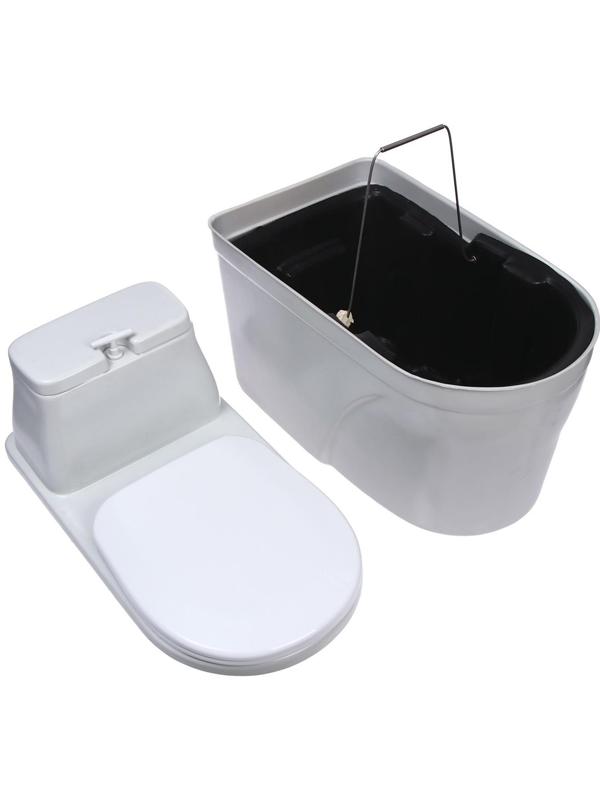 Биотуалет торфяной, 40 л, с ведром, торфом и вентиляцией, «Компакт Элит»