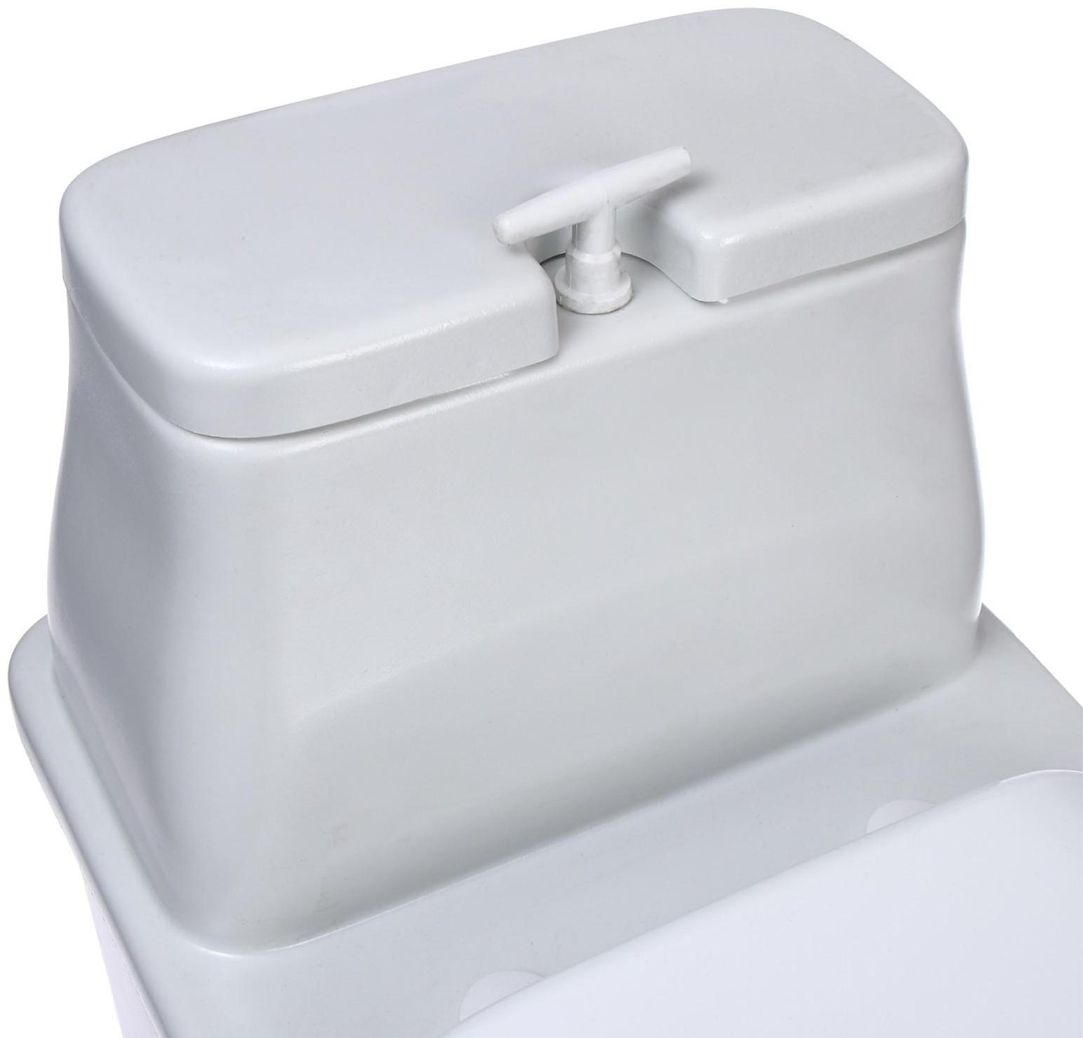 Биотуалет торфяной, 40 л, с ведром, торфом, вентиляцией и дренажом, «Компакт Элит Д»