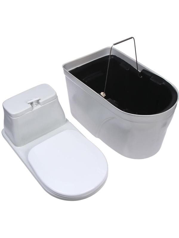 Биотуалет торфяной, 40 л, с ведром, торфом, вентиляцией и дренажом, «Компакт Элит Д»