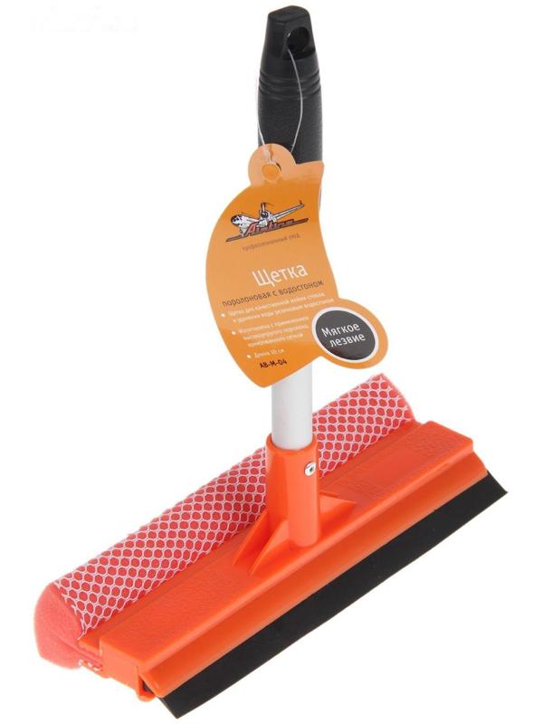 Щетка для мытья стекол Airline, с поролоном и водосгоном, компактная, 30 см AB-M-04