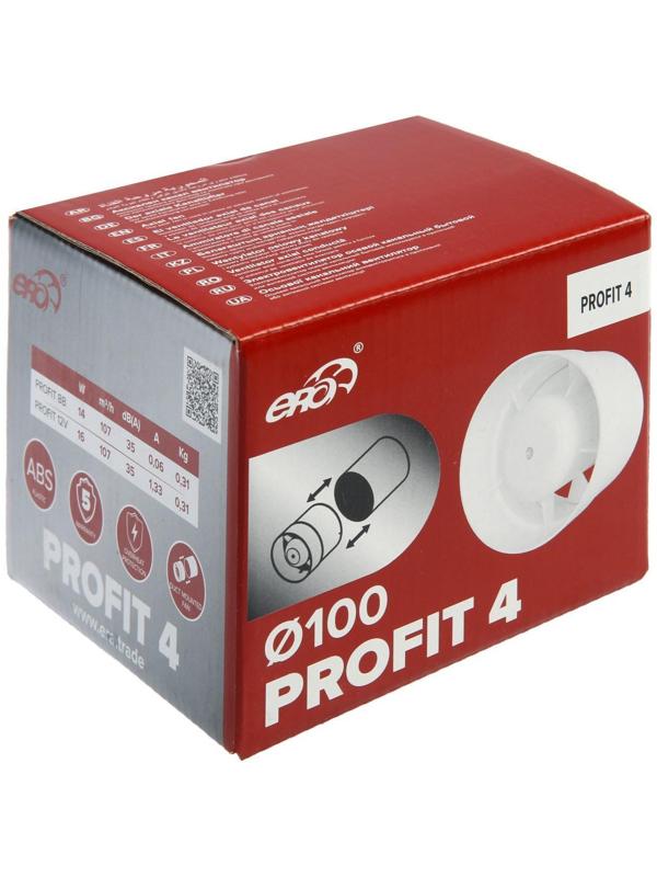 Вентилятор вытяжной ERA PROFIT 4, d=100 мм, 220‒240 В, канальный