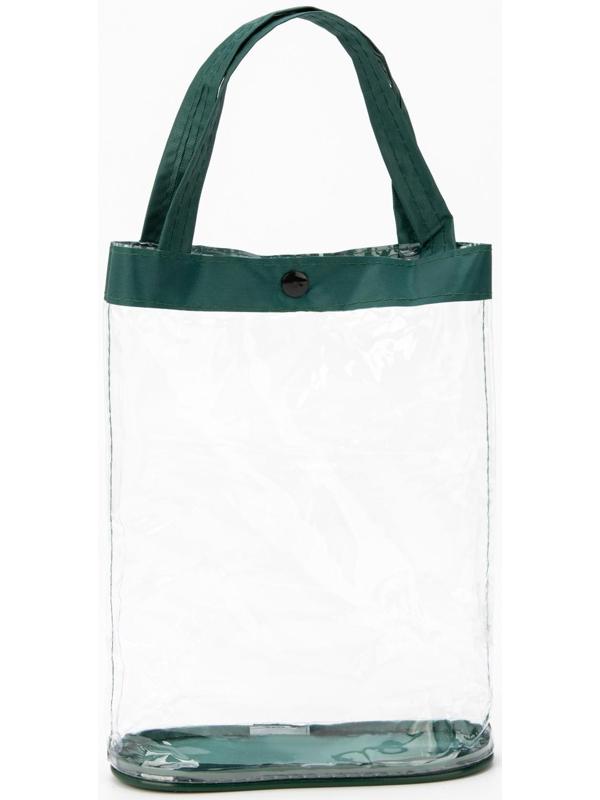 Косметичка на кнопке, цвет зелёный