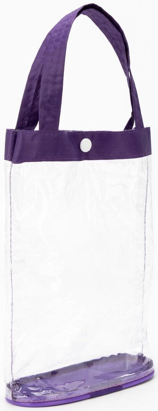 Косметичка на кнопке, цвет фиолетовый