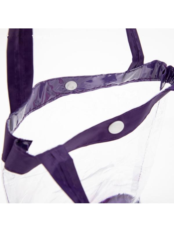 Косметичка на кнопке, цвет фиолетовый