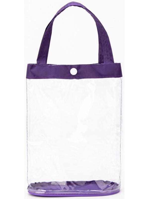 Косметичка на кнопке, цвет фиолетовый