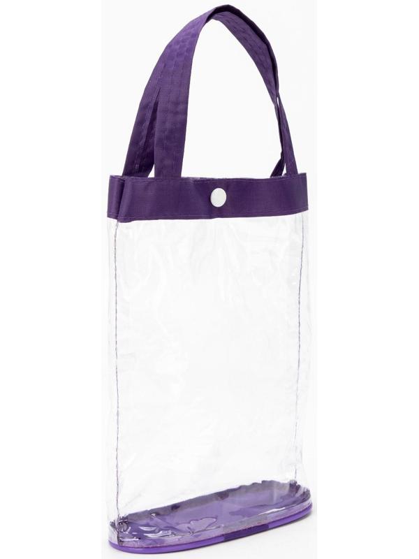 Косметичка на кнопке, цвет фиолетовый