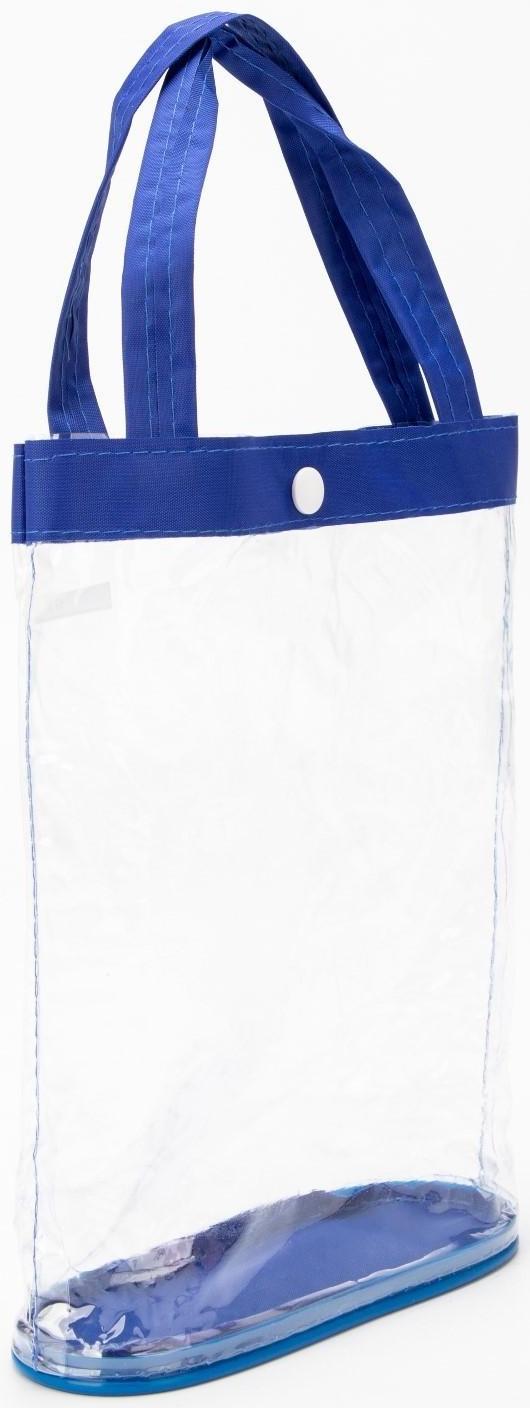 Косметичка на кнопке, цвет голубой