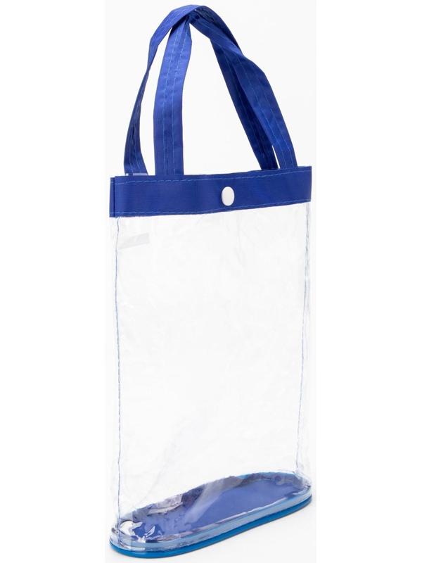 Косметичка на кнопке, цвет голубой