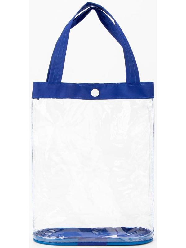 Косметичка на кнопке, цвет голубой