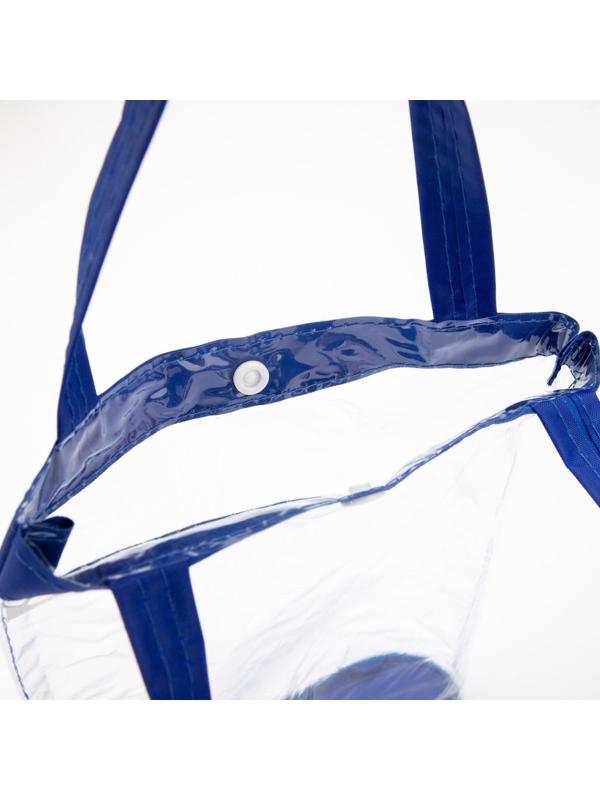 Косметичка на кнопке, цвет голубой