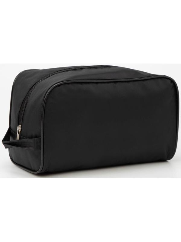 Косметичка на молнии, с подкладом, цвет чёрный