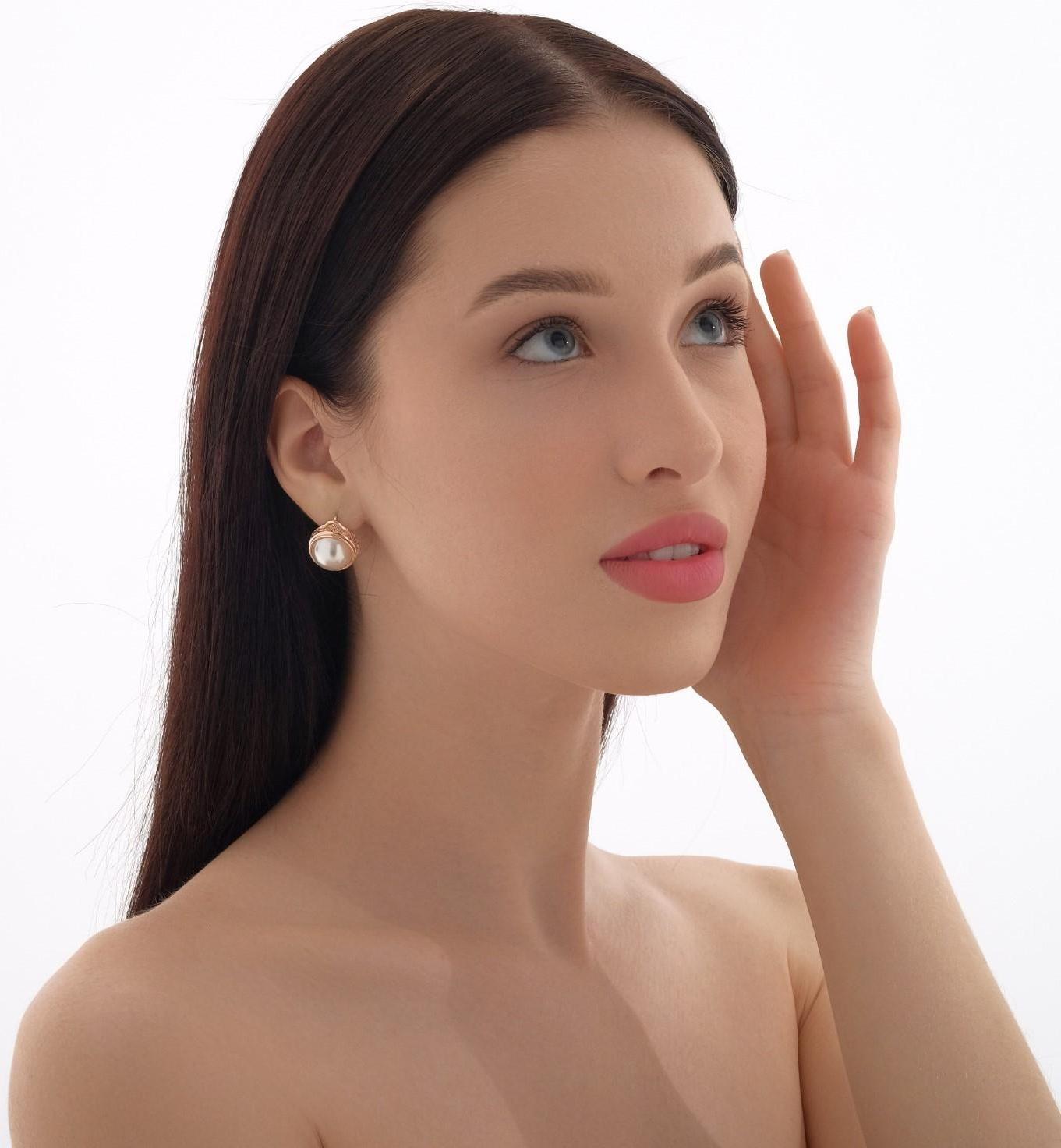 Серьги с жемчугом 