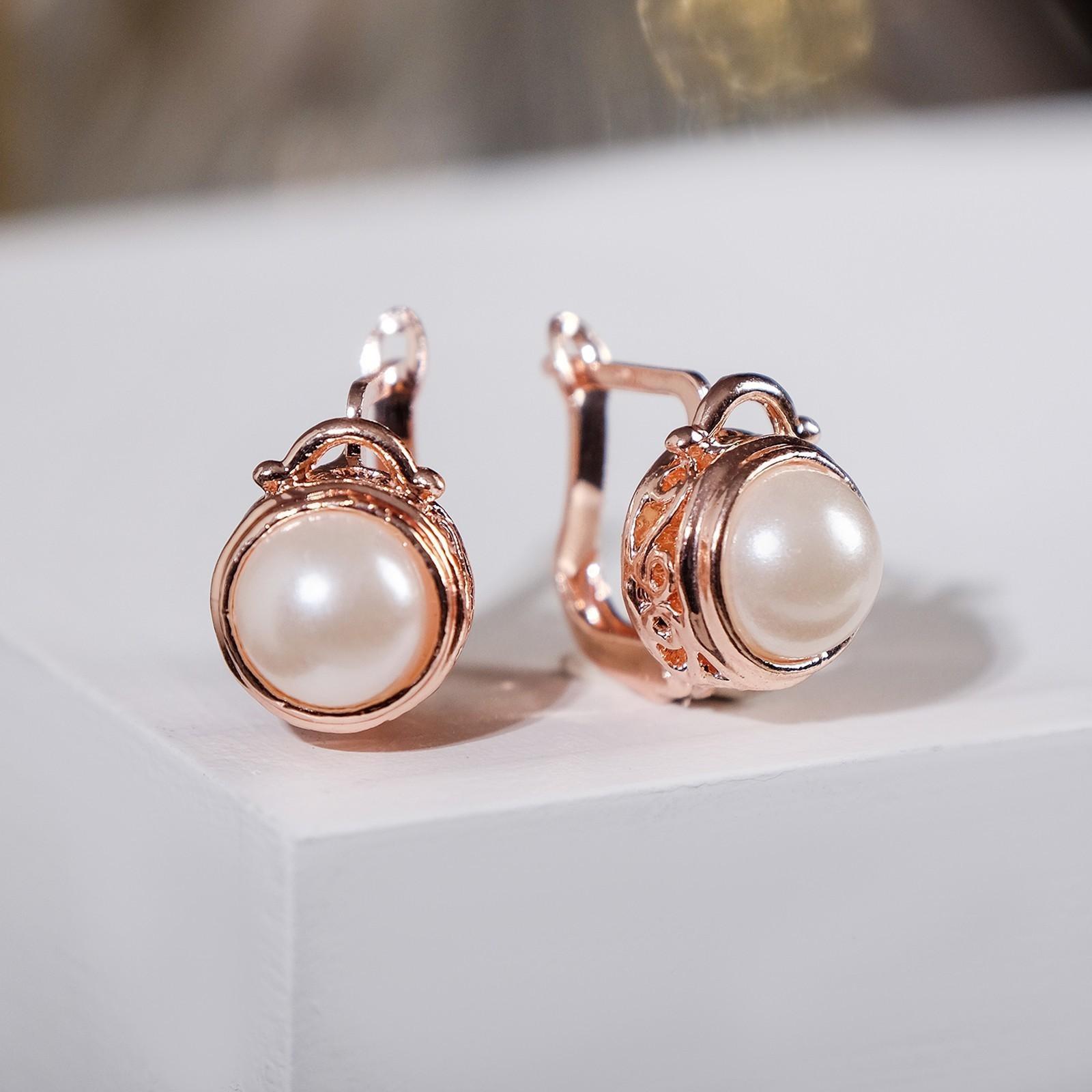 Серьги с жемчугом 