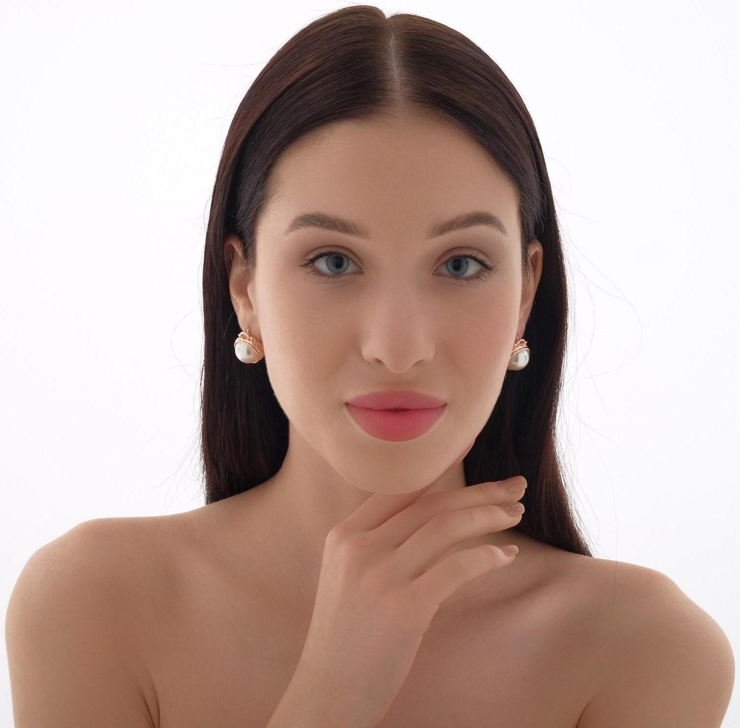 Серьги с жемчугом 