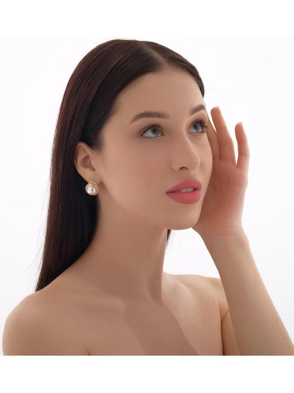 Серьги с жемчугом 