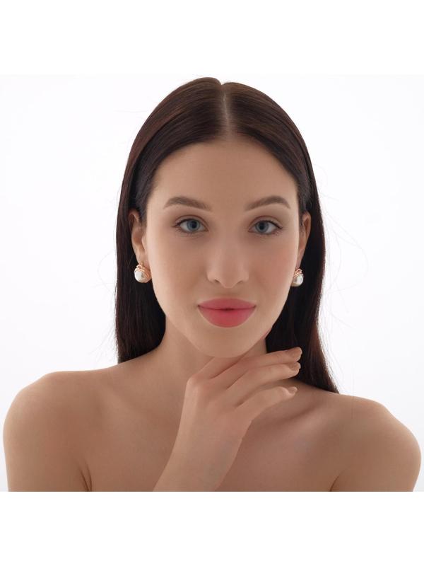 Серьги с жемчугом 