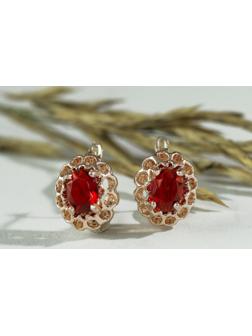 Серьги со стразами 