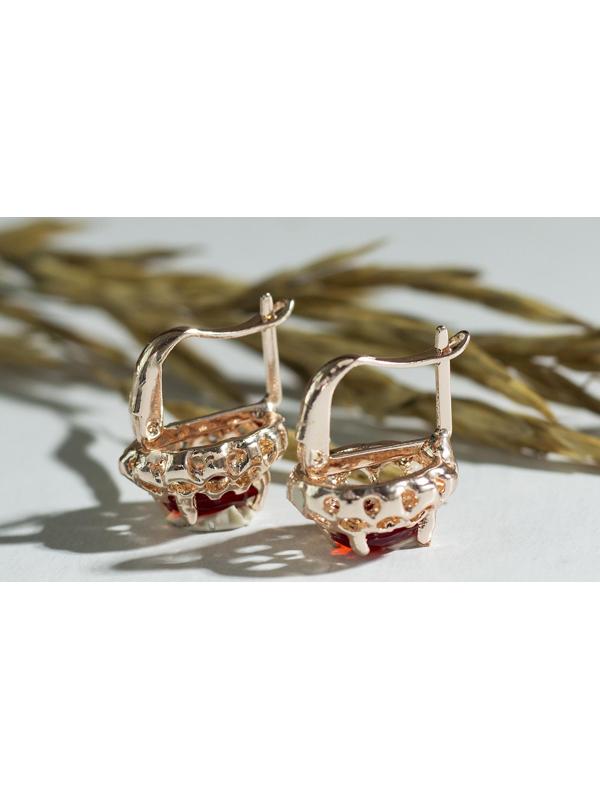 Серьги со стразами 