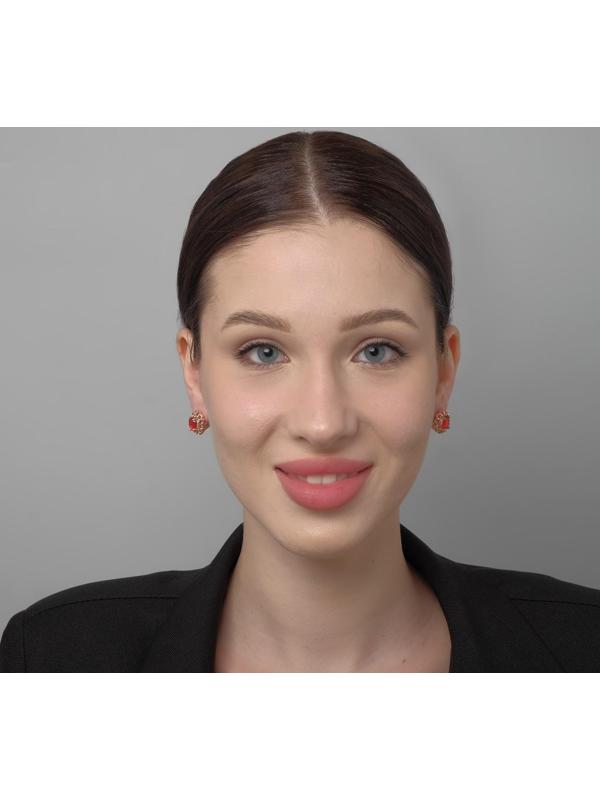 Серьги со стразами 