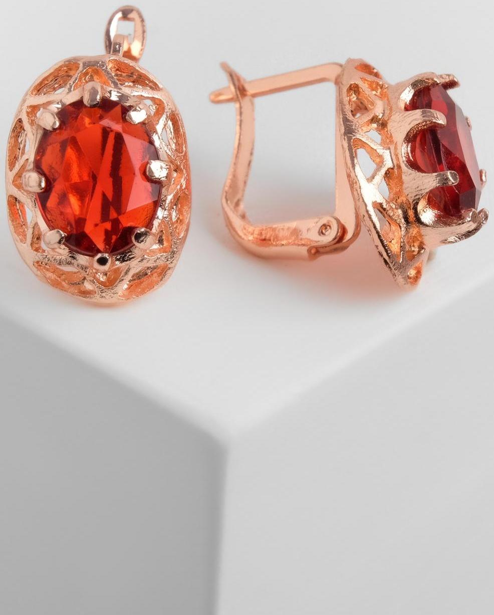 Серьги со стразами 